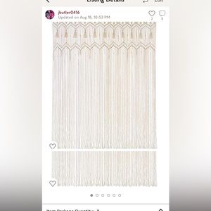 Macrame curtains